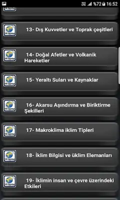 Coğrafya android App screenshot 2